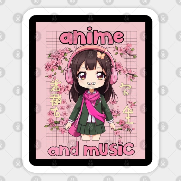 Dynamic Anime Vibes: A Journey of Color and Emotion Sticker by Steve